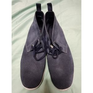 GBX Amaro Oxford Chukka Boots Mens 13 M Blue Suede Leather Mid-Top Shoes